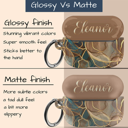 Alcohol Ink Custom Name AirPods Case